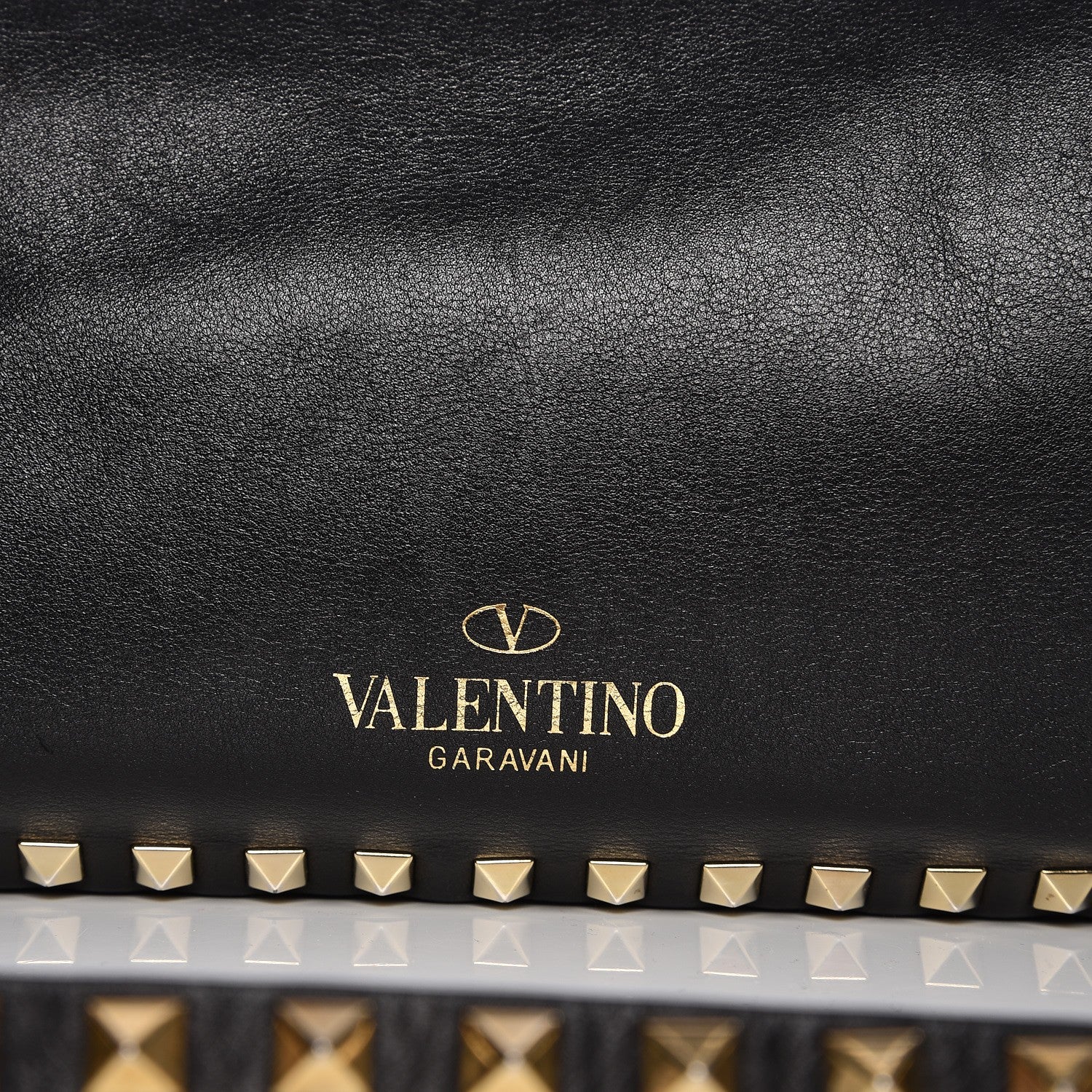 Valentino Garavani Vitello Medium Rockstud Tote Black 11 of 11