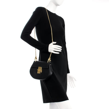 Chloe Grained Lambskin Mini Drew Shoulder Bag Black 2 of 7