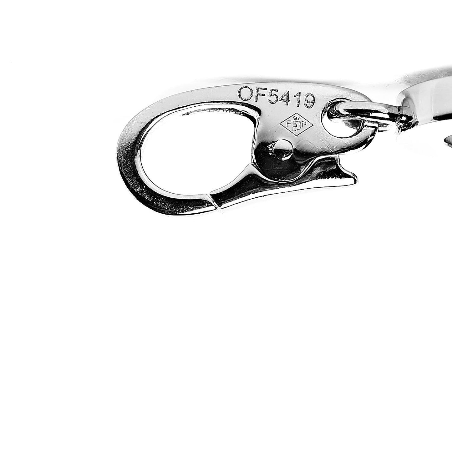 18K White Gold Diamond Club Charm