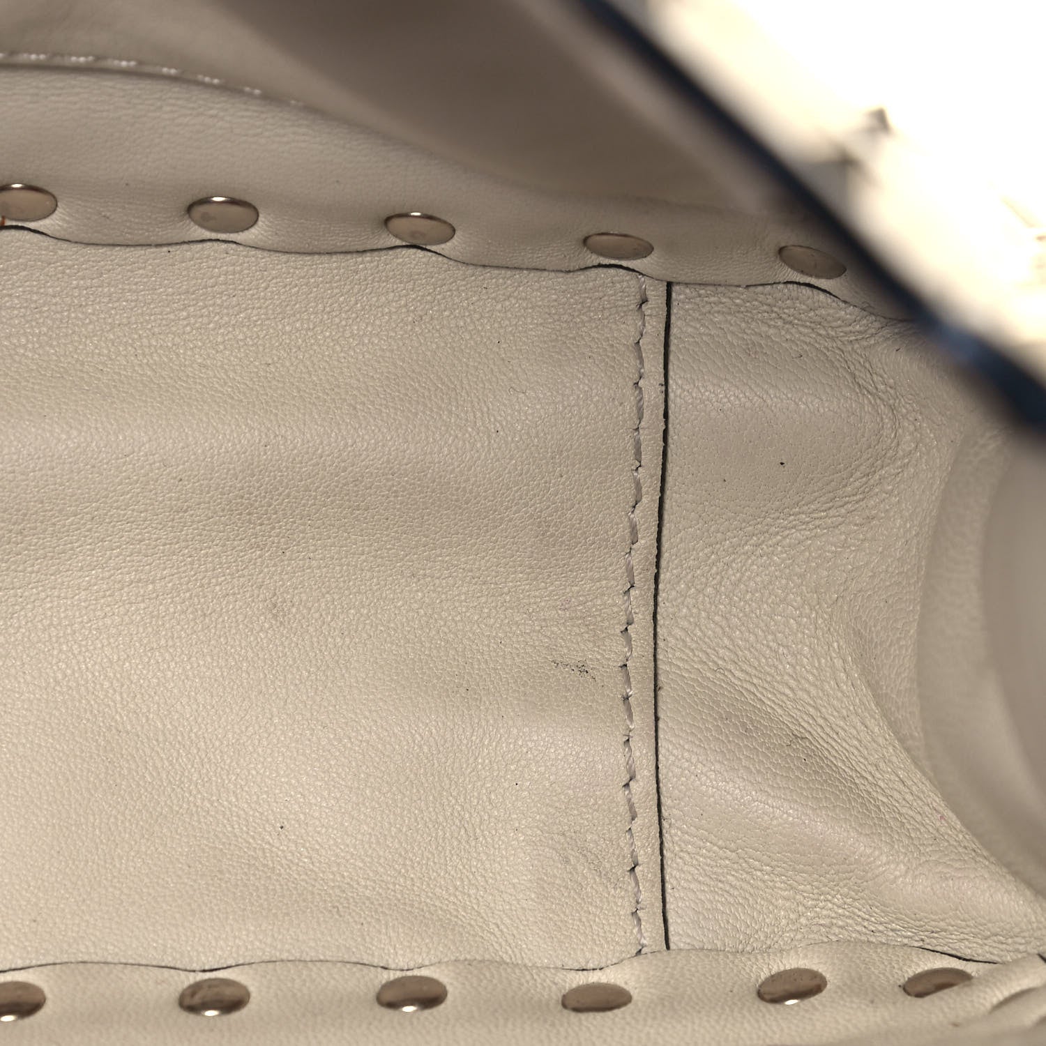 Valentino Garavani Nappa Medium Rockstud Spike Shoulder Bag Light Ivory 13 of 21