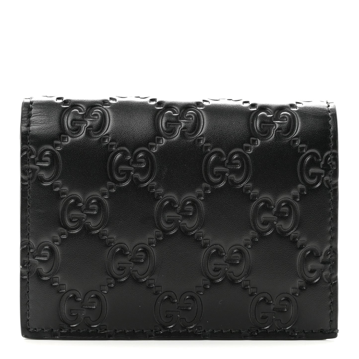 Guccissima Card Case Wallet Black