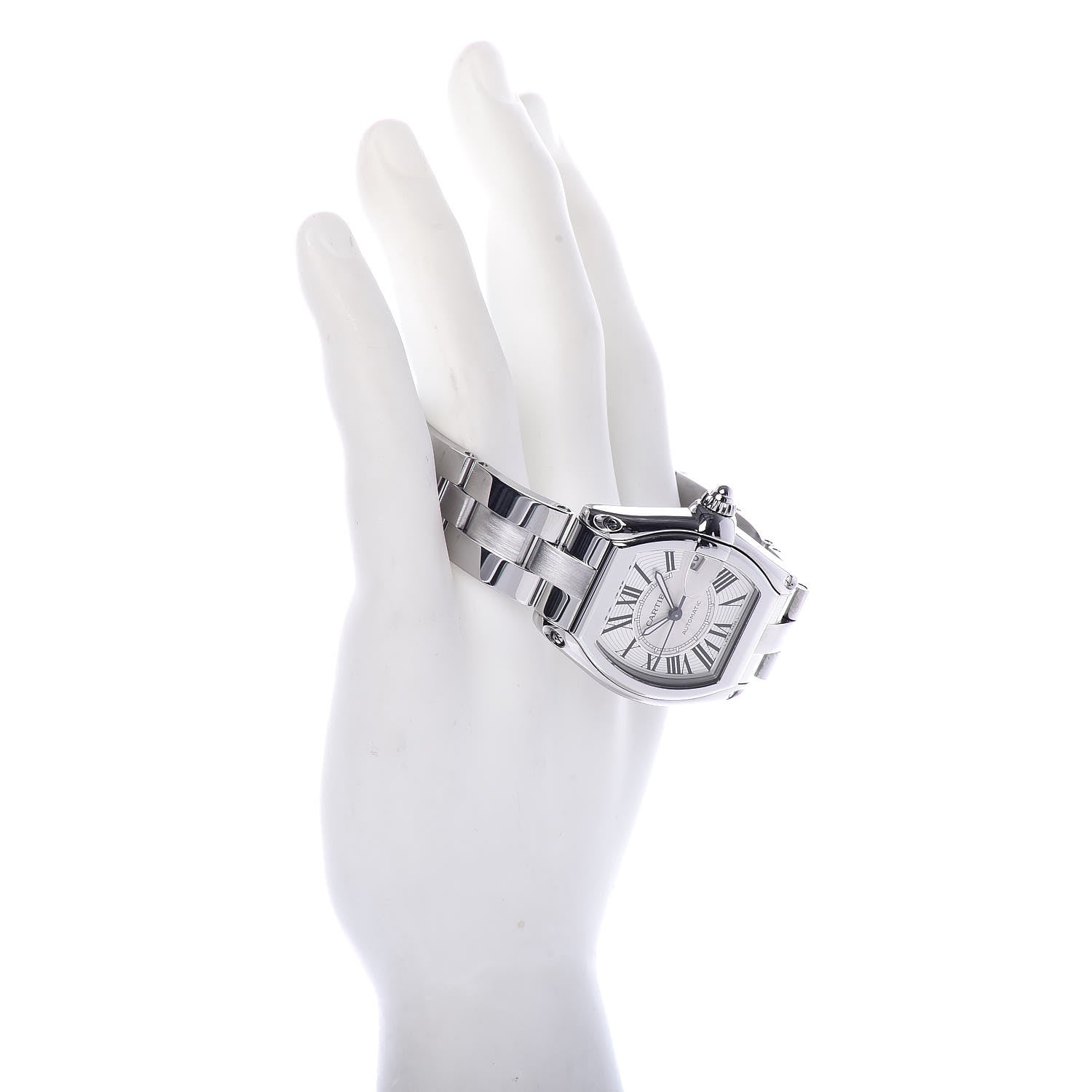 Cartier Stainless Steel 37mm Roadster Automatic Watch 2 of 7