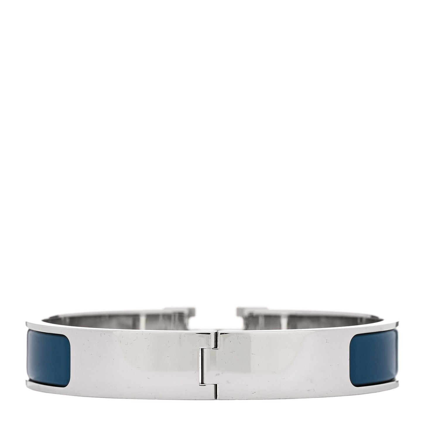 Narrow Enamel Clic Clac H Bracelet GM Bleu Profond