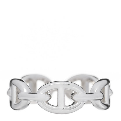 Hermes Sterling Silver PM Chaine d'Ancre Enchainee Band Ring 56 7.5 1 of 5