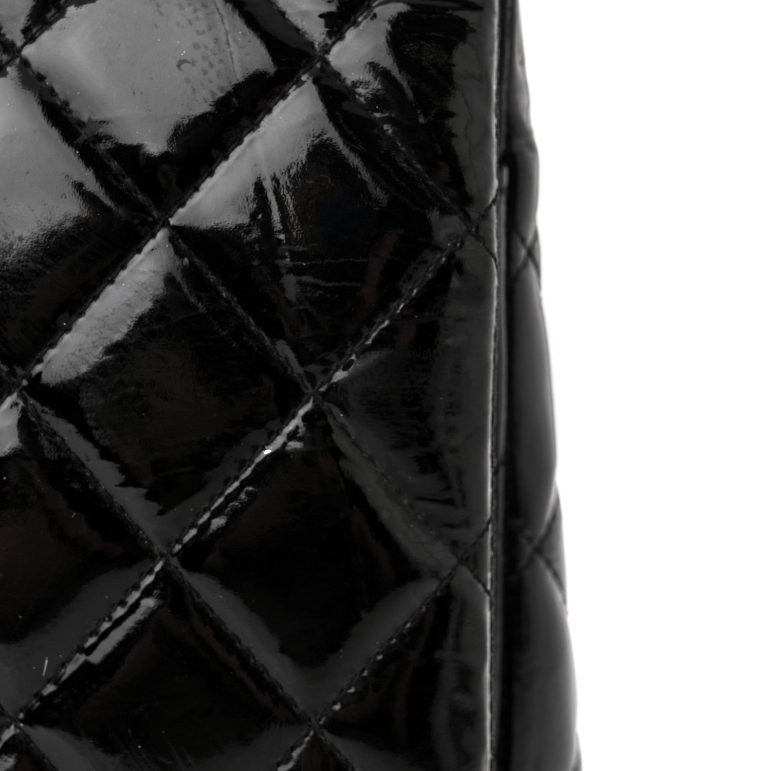 Chanel Patent Quilted Maxi Double Flap Black 18 of 22