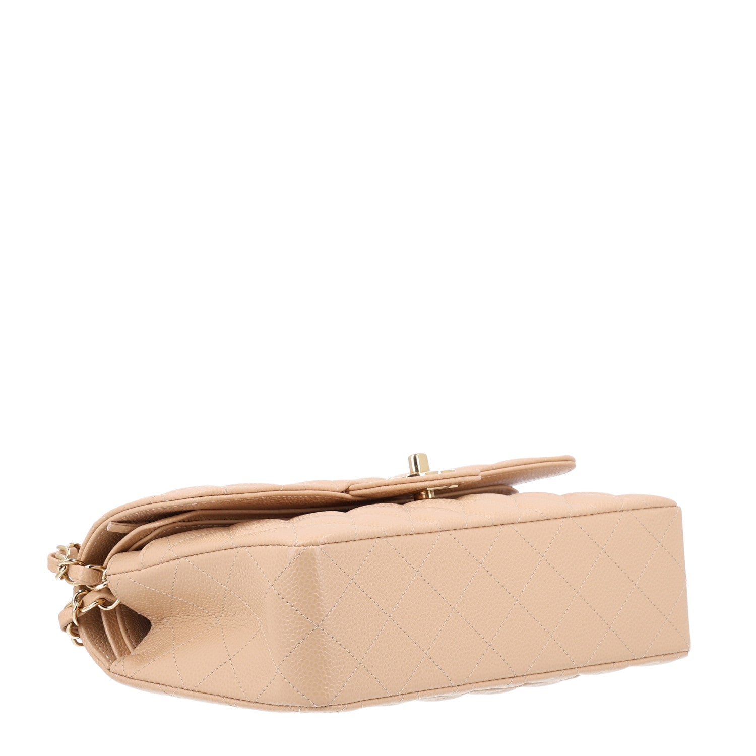 Chanel Caviar Quilted Small Double Flap Beige 4 of 10