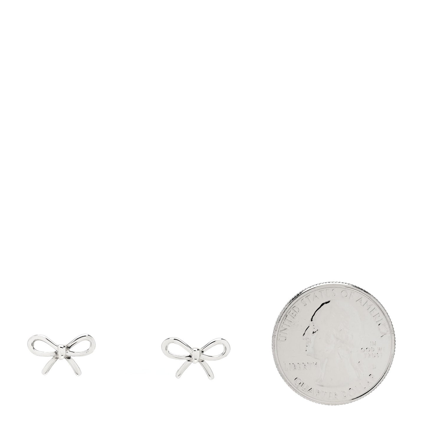 Sterling Silver Bow Earrings
