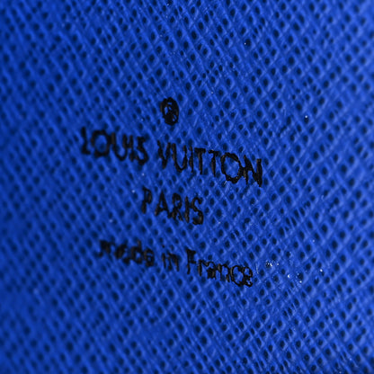 Louis Vuitton Monogram Macassar Pocket Organizer NM Blue 6 of 7