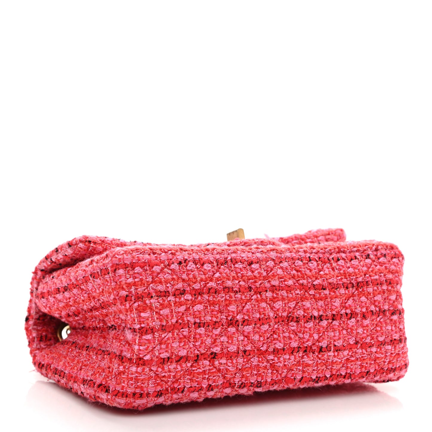 Tweed Quilted Mini 2.55 Reissue Flap Red Ecru Black