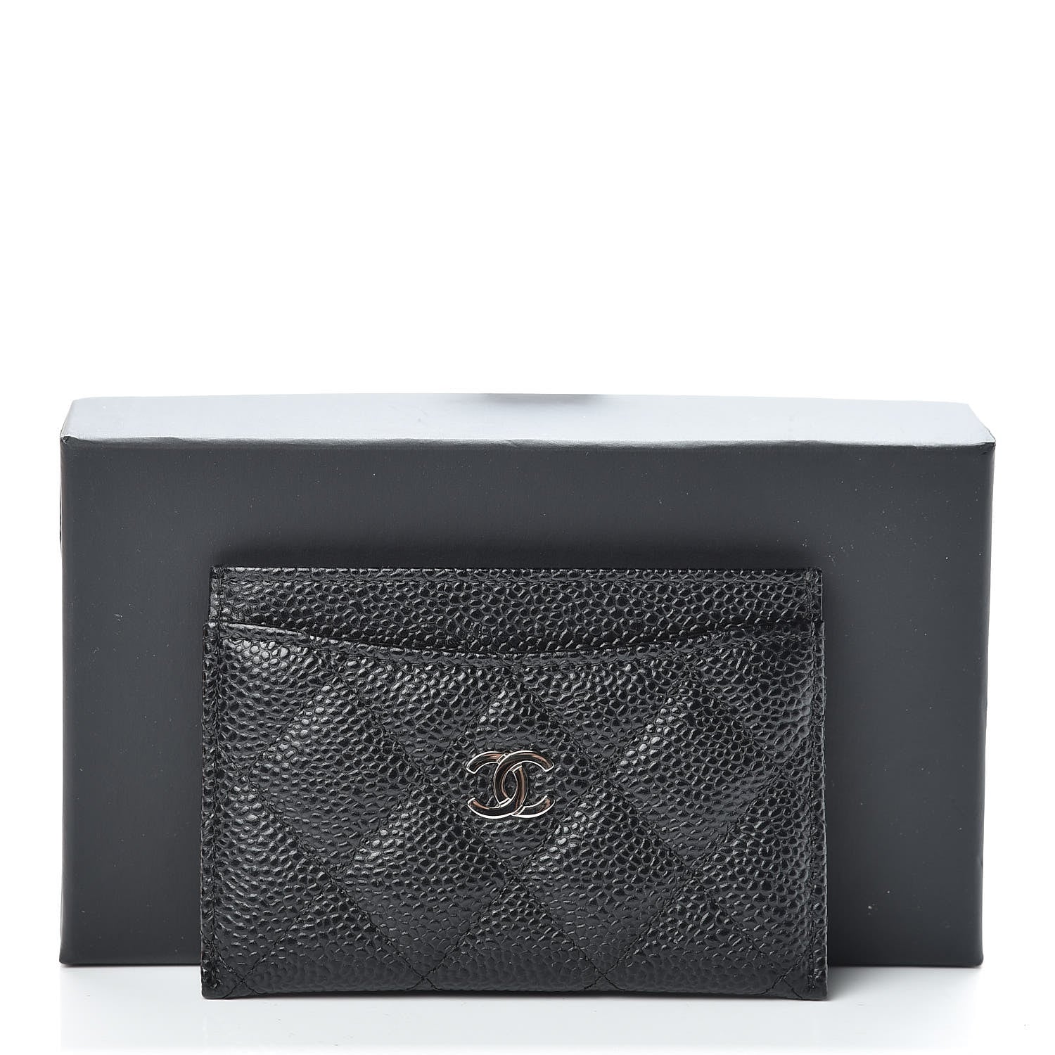 Chanel Caviar Quilted Card Holder Black 9 of 9