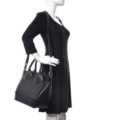 Christian Louboutin Grained Calfskin Studded Large Eloise Satchel Black 2 of 17