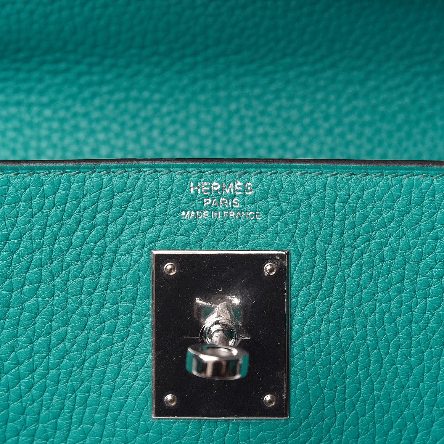 Hermes Taurillon Clemence Kelly Retourne 28 Bleu Paon 8 of 12
