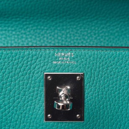 Hermes Taurillon Clemence Kelly Retourne 28 Bleu Paon 8 of 12
