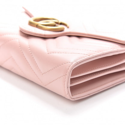 Gucci Calfskin Matelasse GG Marmont Chain Wallet Perfect Pink 9 of 10