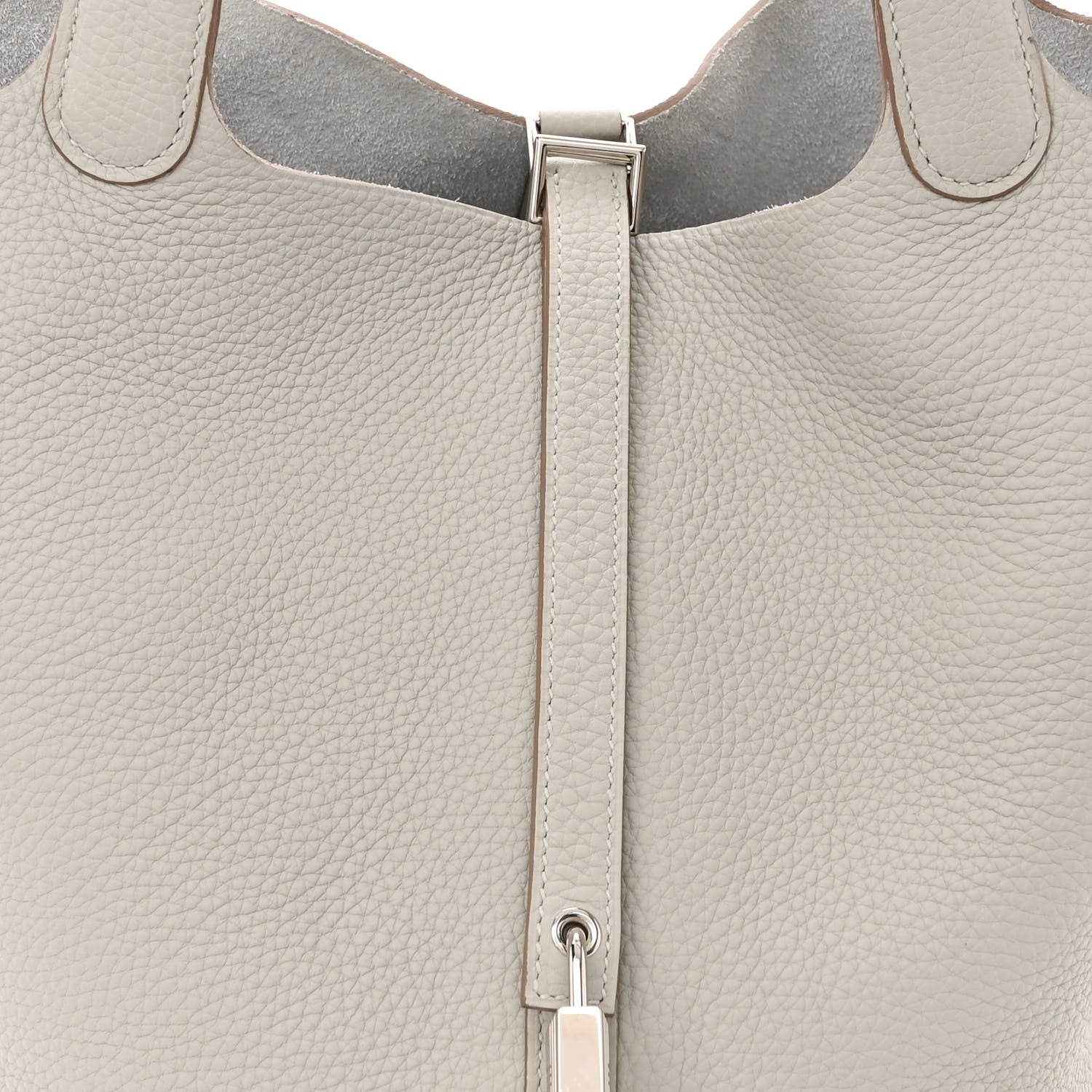 Hermes Taurillon Clemence Picotin Lock 22 MM Gris Perle 8 of 12
