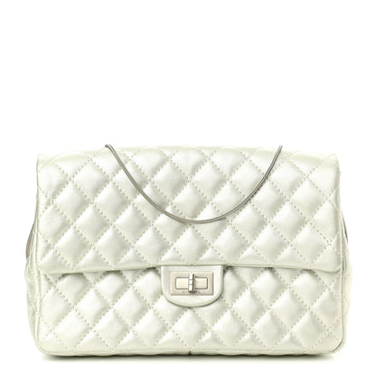 Chanel Metallic Calfskin Quilted 2.55 Reissue Clutch Silver 1 of 11