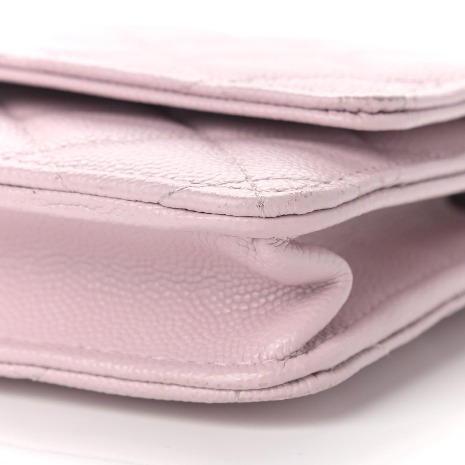 Chanel Caviar Quilted Wallet On Chain WOC Light Pink 10 of 19