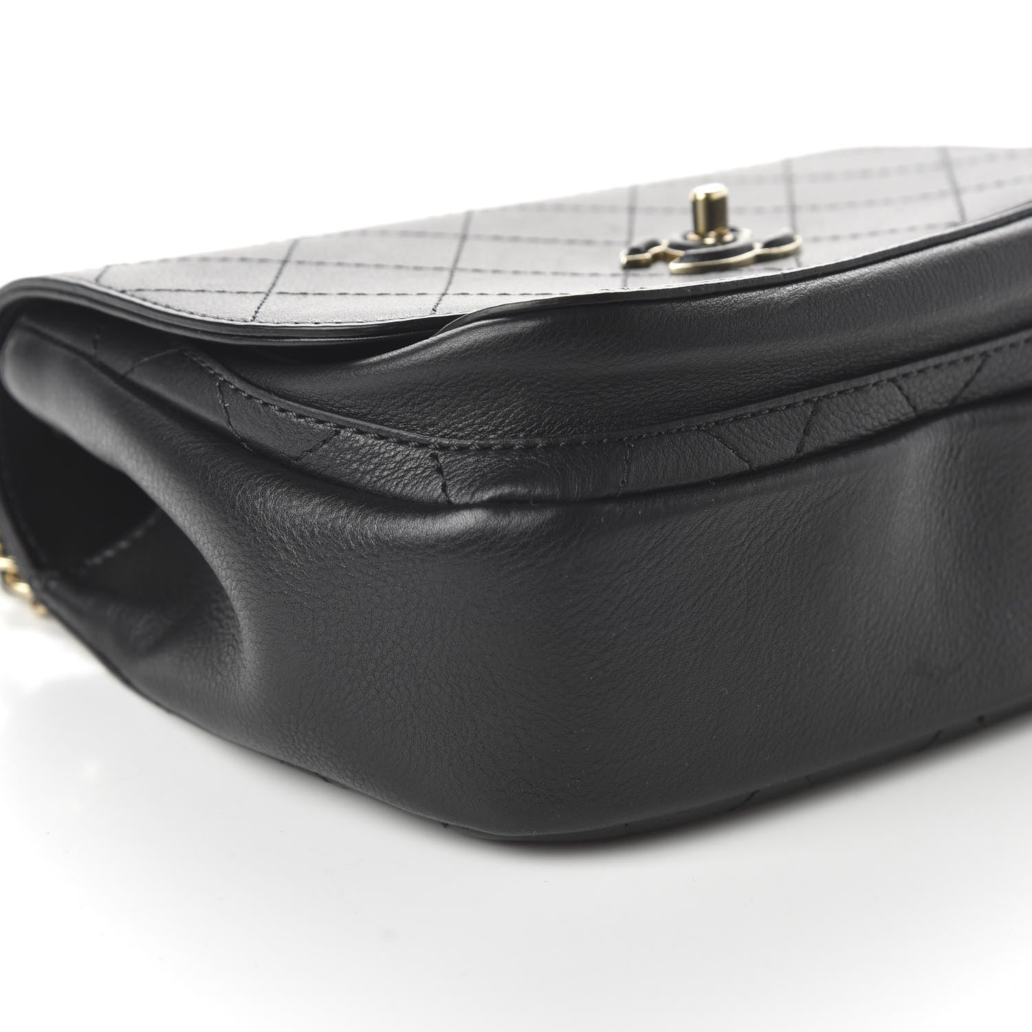 Chanel Calfskin Stitched Small Flap Bag Black 6 of 10