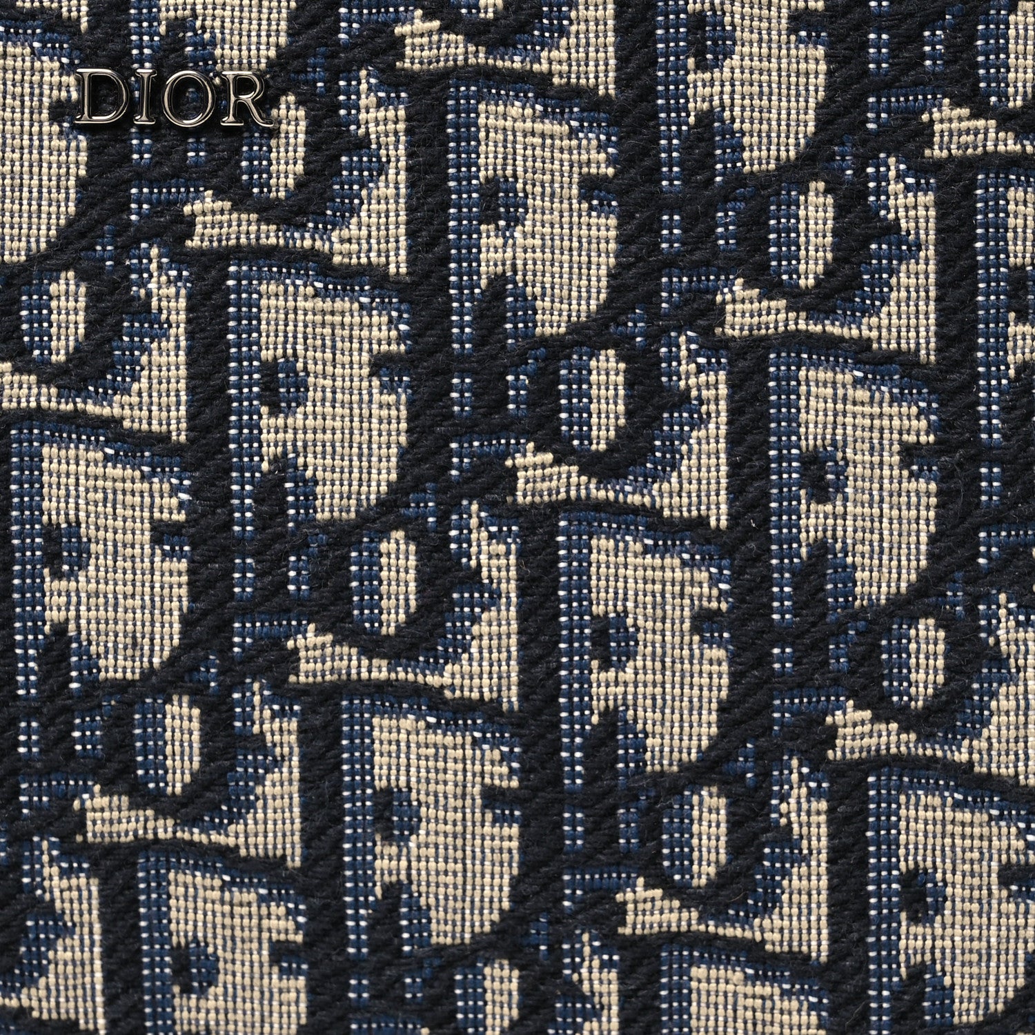 Christian Dior Oblique Pouch Navy Blue 9 of 14
