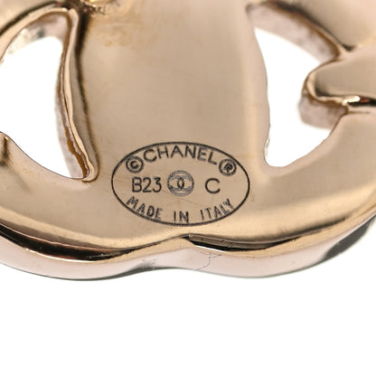Chanel Crystal Star CC Earrings Gold 4 of 5