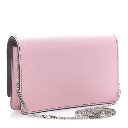Fendi Vitello Elite Century Hypnoteyes Studded Tube Wallet On Chain Bubblegum Multicolor 4 of 12