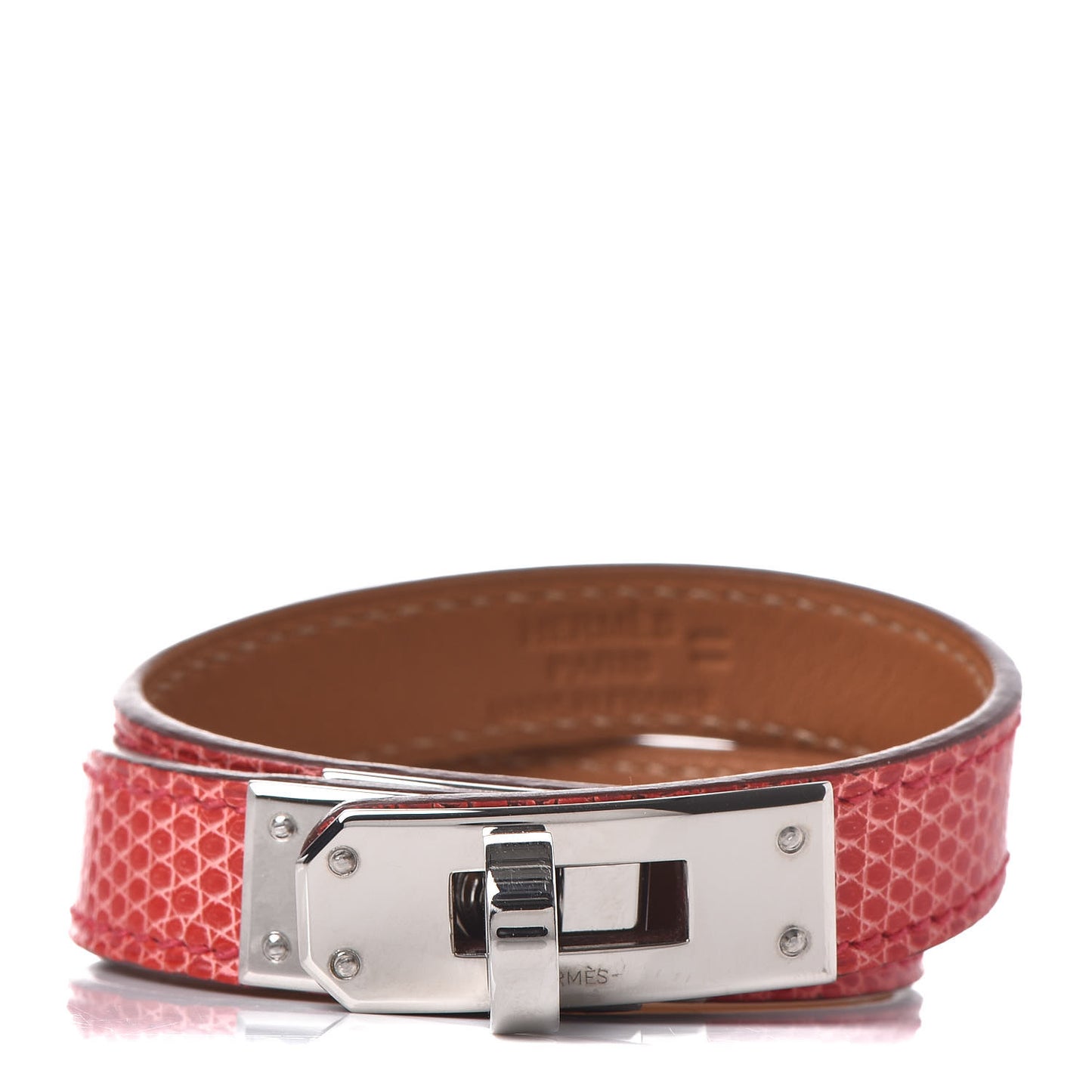 Lizard Kelly Double Tour Bracelet XS Bougainvillea