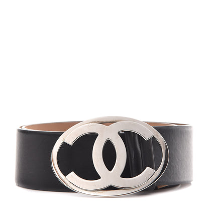 Chanel Calfskin CC Belt 75 30 Black 1 of 7