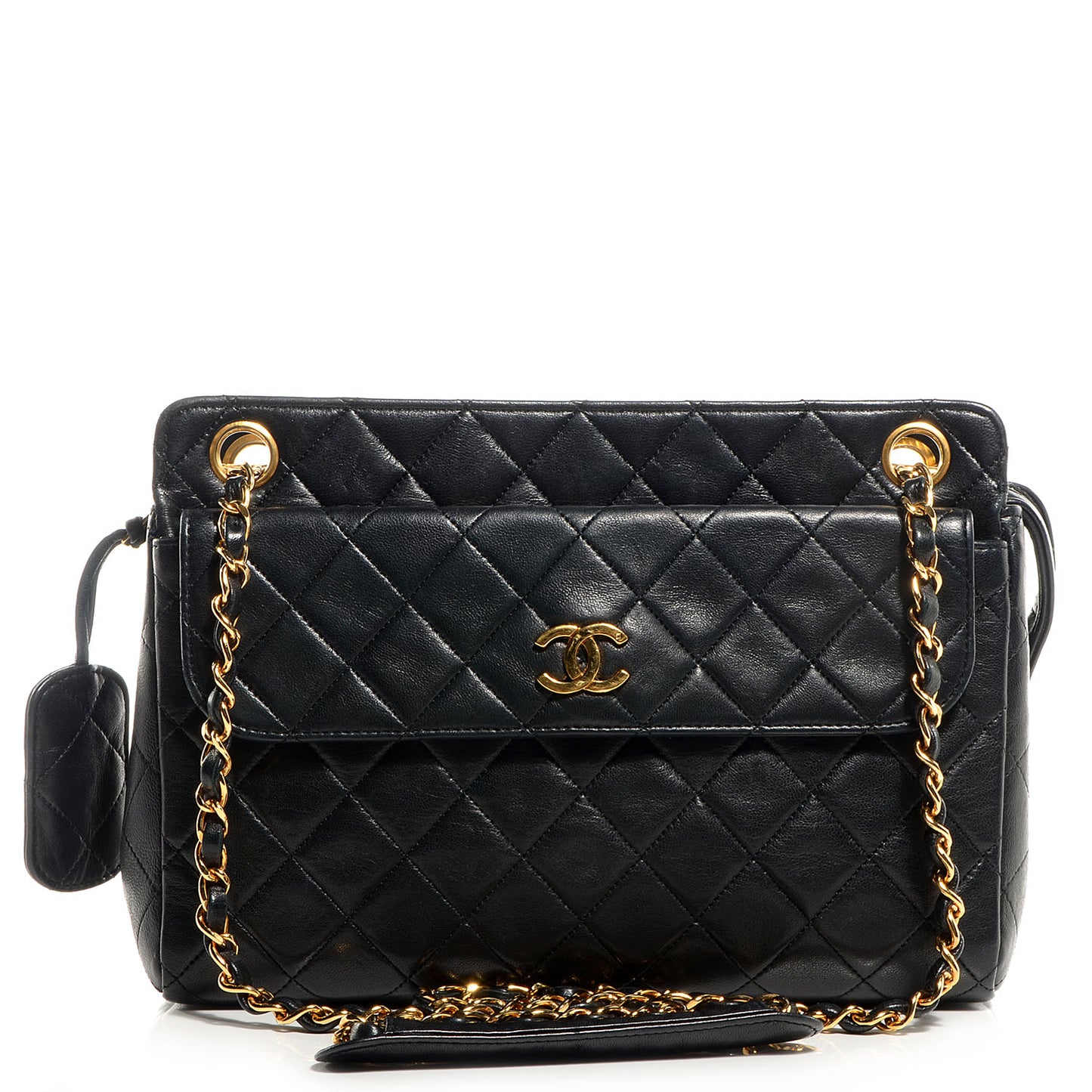 Lambskin Shoulder Bag Black