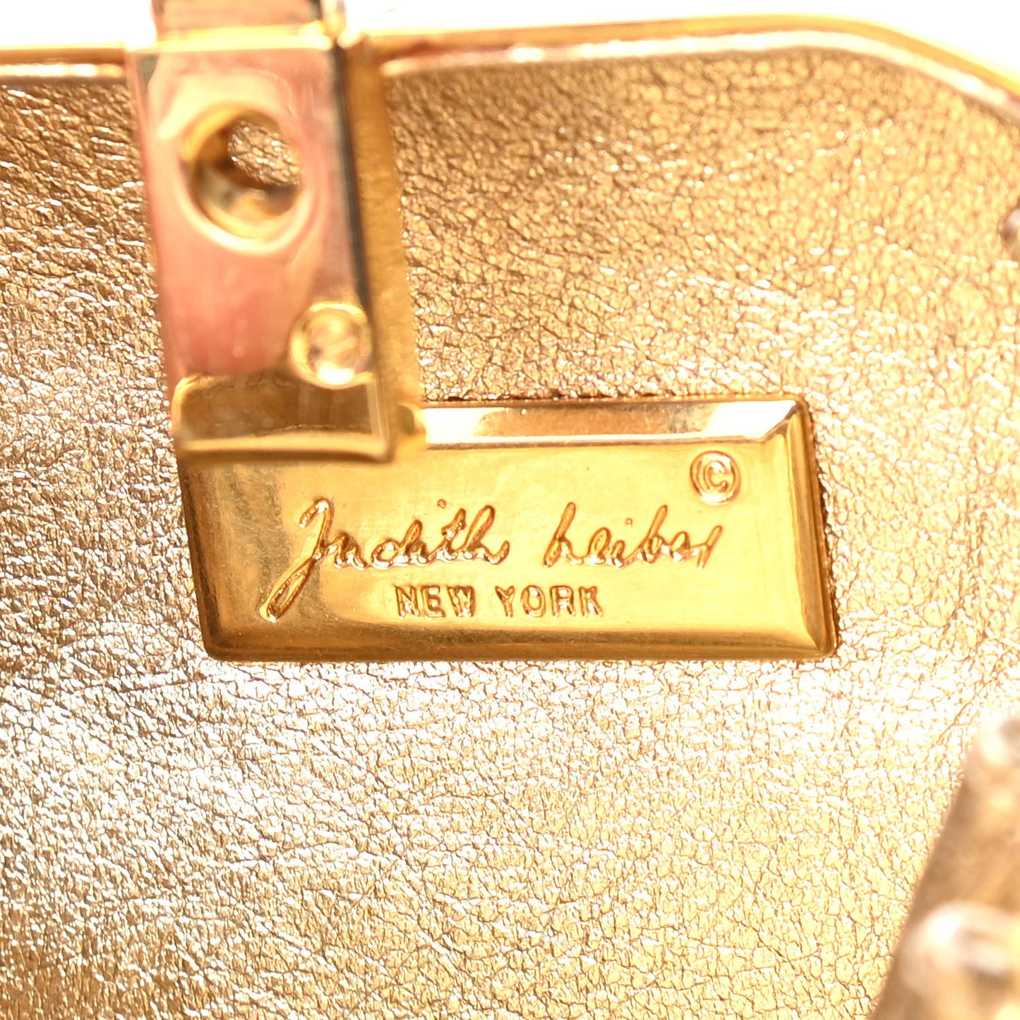 Swarovski Crystal Minaudiere Clutch Gold Silver