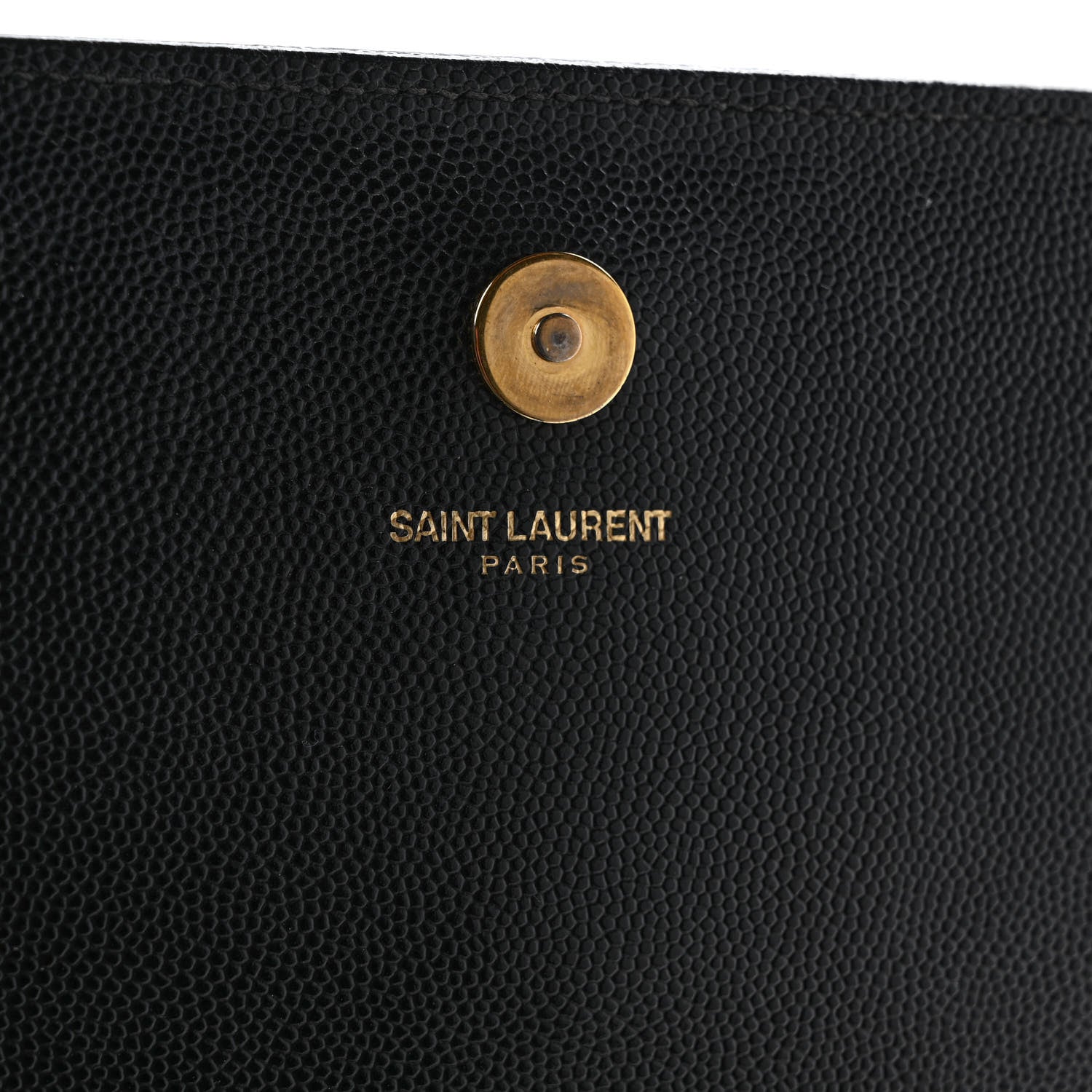 Saint Laurent Grain De Poudre Monogram Cassandre Clutch Black 7 of 7