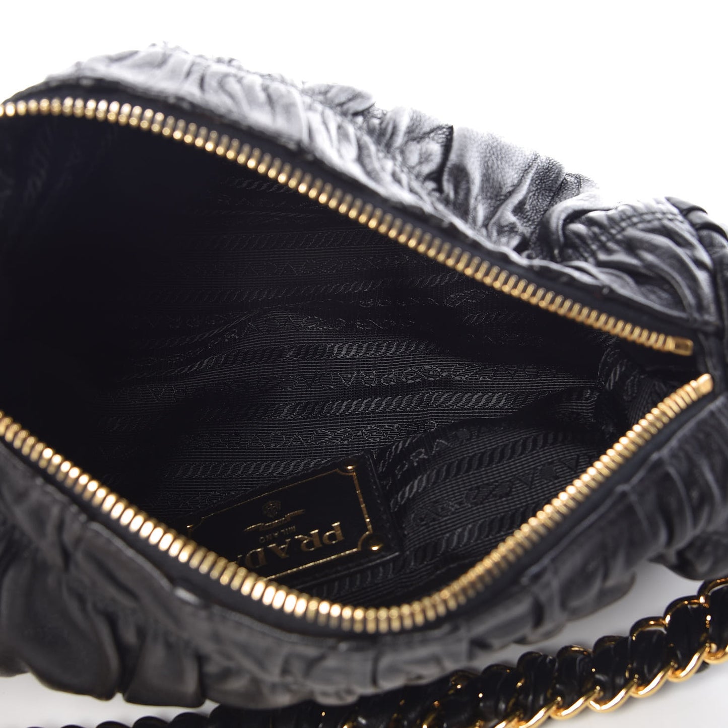 Nappa Gaufre Mini Bag Black
