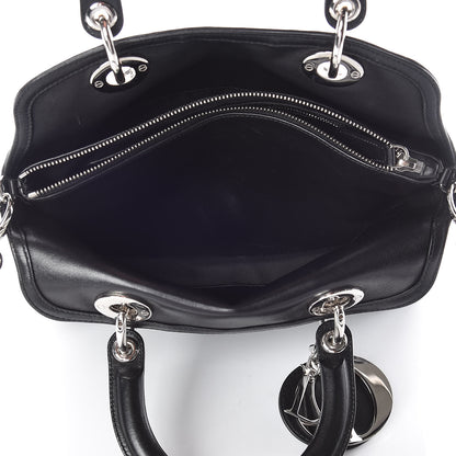 Christian Dior Lambskin Cannage Medium Granville Tote Black 8 of 20