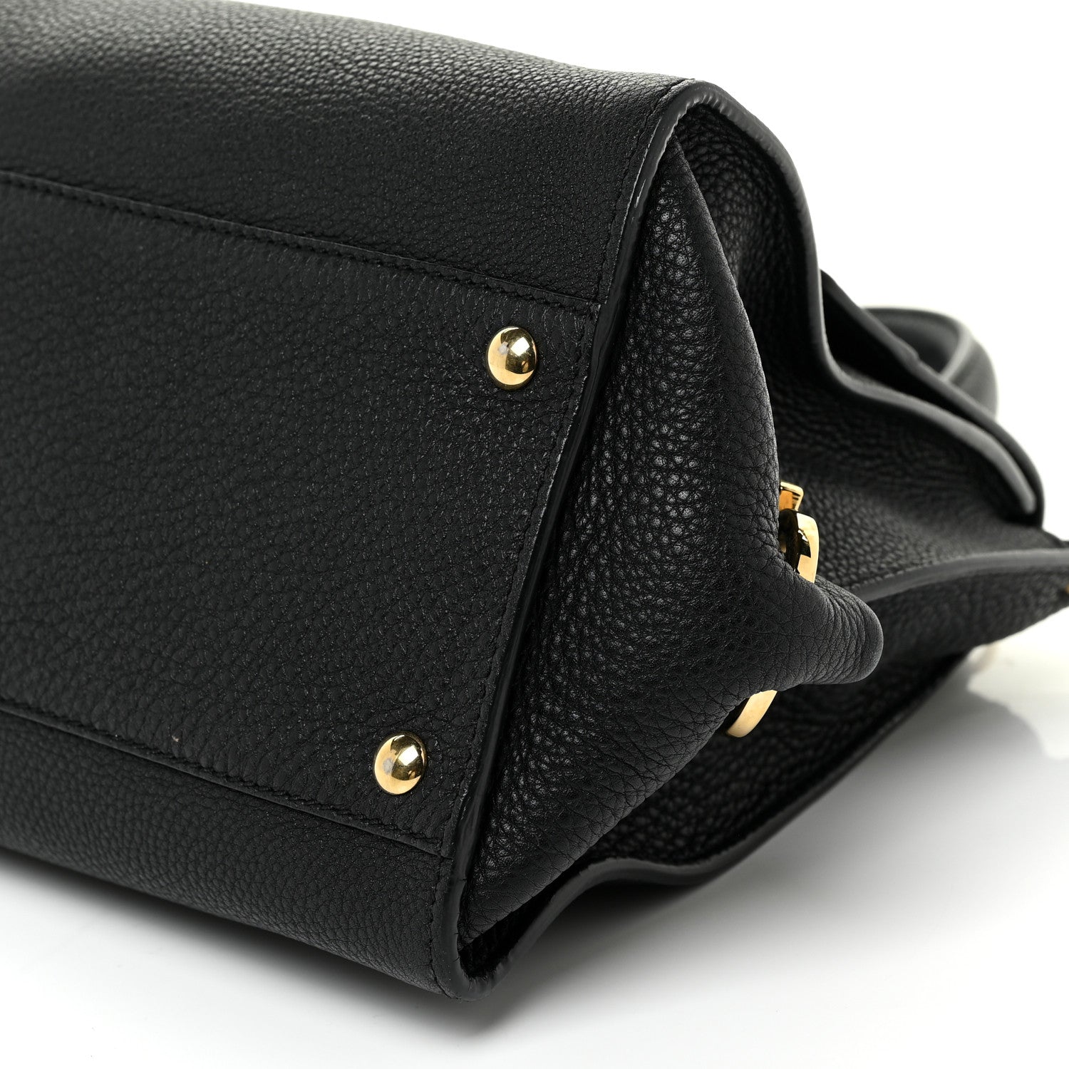 Salvatore Ferragamo Calfskin Medium Sofia Satchel Black 6 of 19