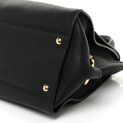 Salvatore Ferragamo Calfskin Medium Sofia Satchel Black 6 of 19
