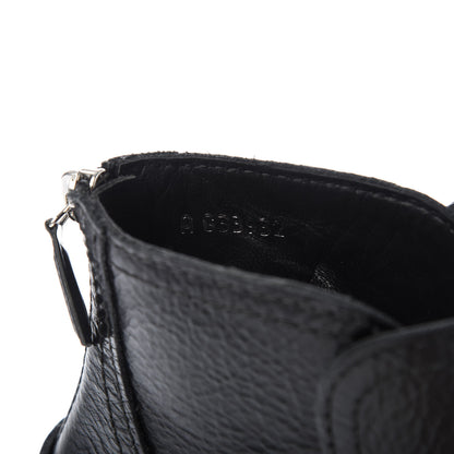 Chanel Calfskin Pearl Cap Toe Short Boots 38.5 Black 8 of 8