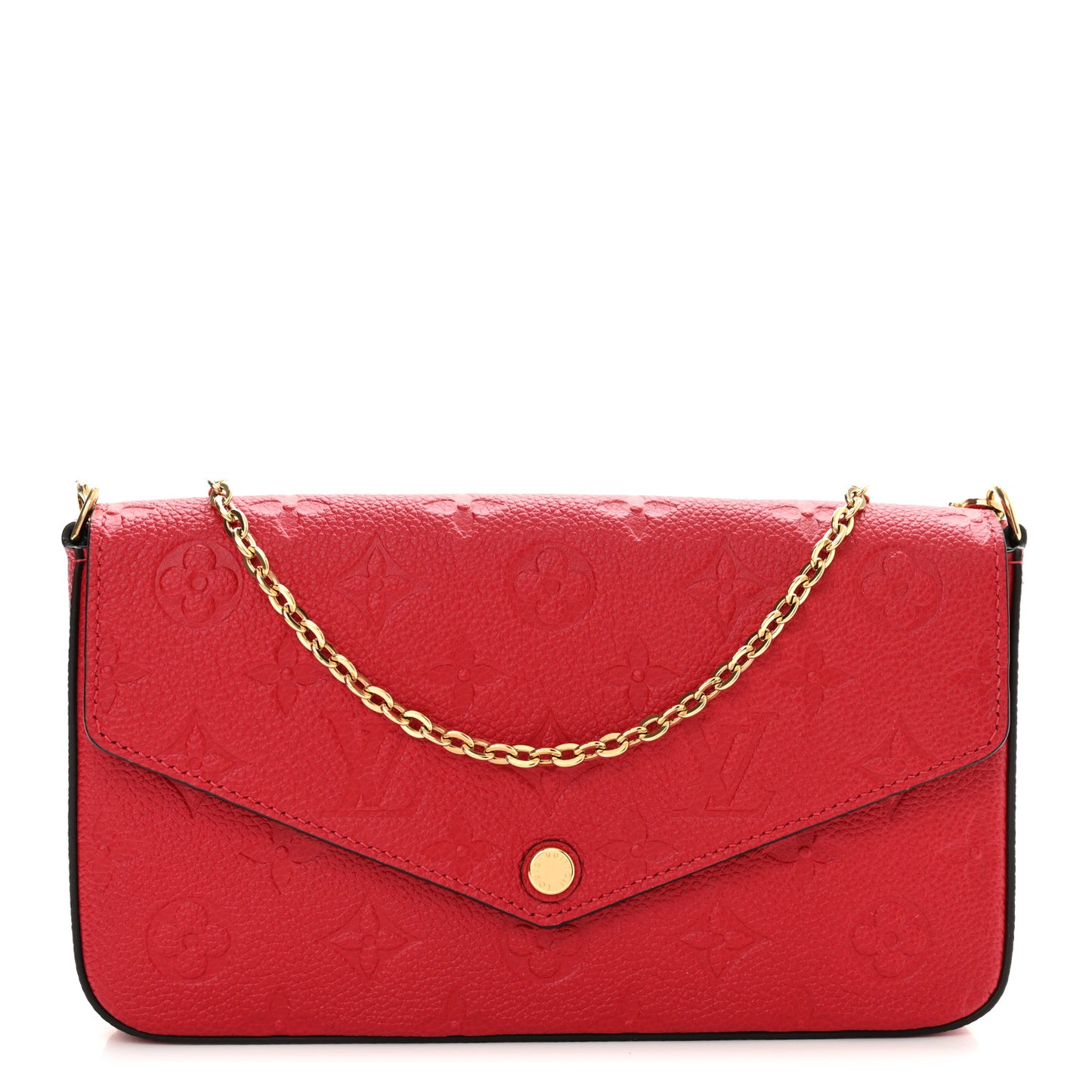 Empreinte Pochette Felicie Chain Wallet Scarlet
