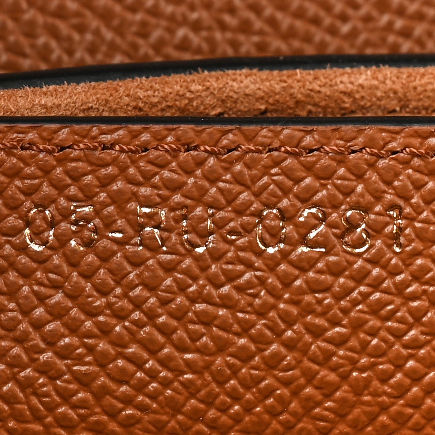 Grained Calfskin Saddle Bag Camello