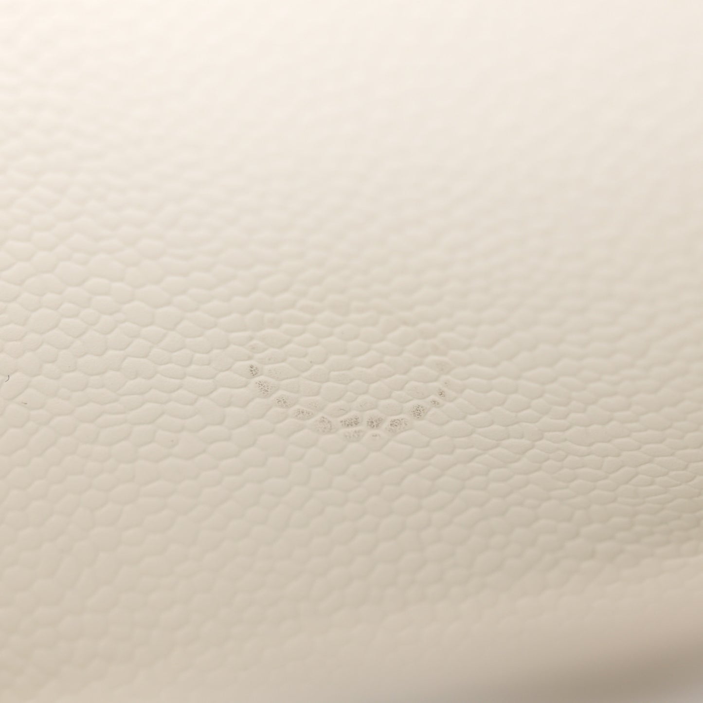Caviar Quilted Jumbo Double Flap White