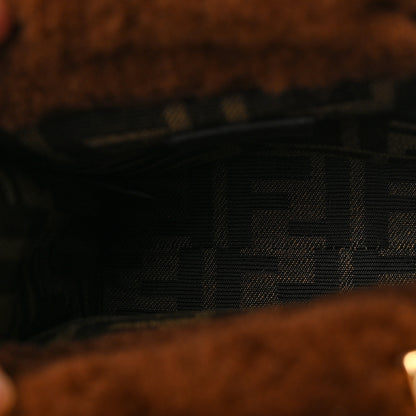 Fendi Shearling Plexiglass FF Mini Fendi Sunshine Shopper Tote Forresta White 5 of 8