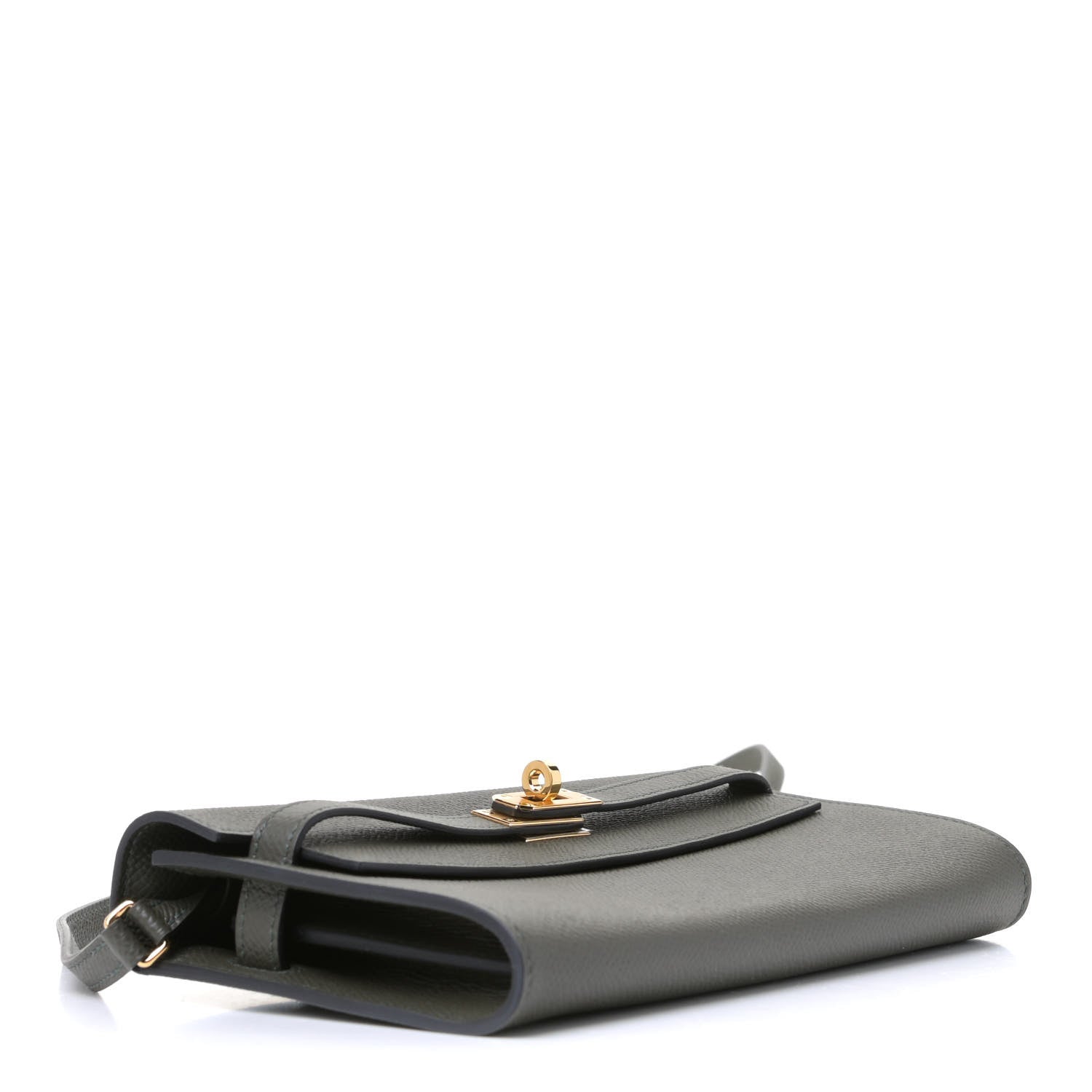 Hermes Epsom Kelly Wallet To Go Vert De Gris 3 of 4