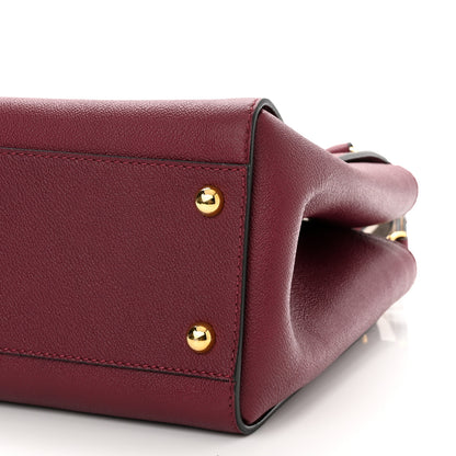Burberry Soft Grain Medium Buckle Tote Dark Plum 9 of 10