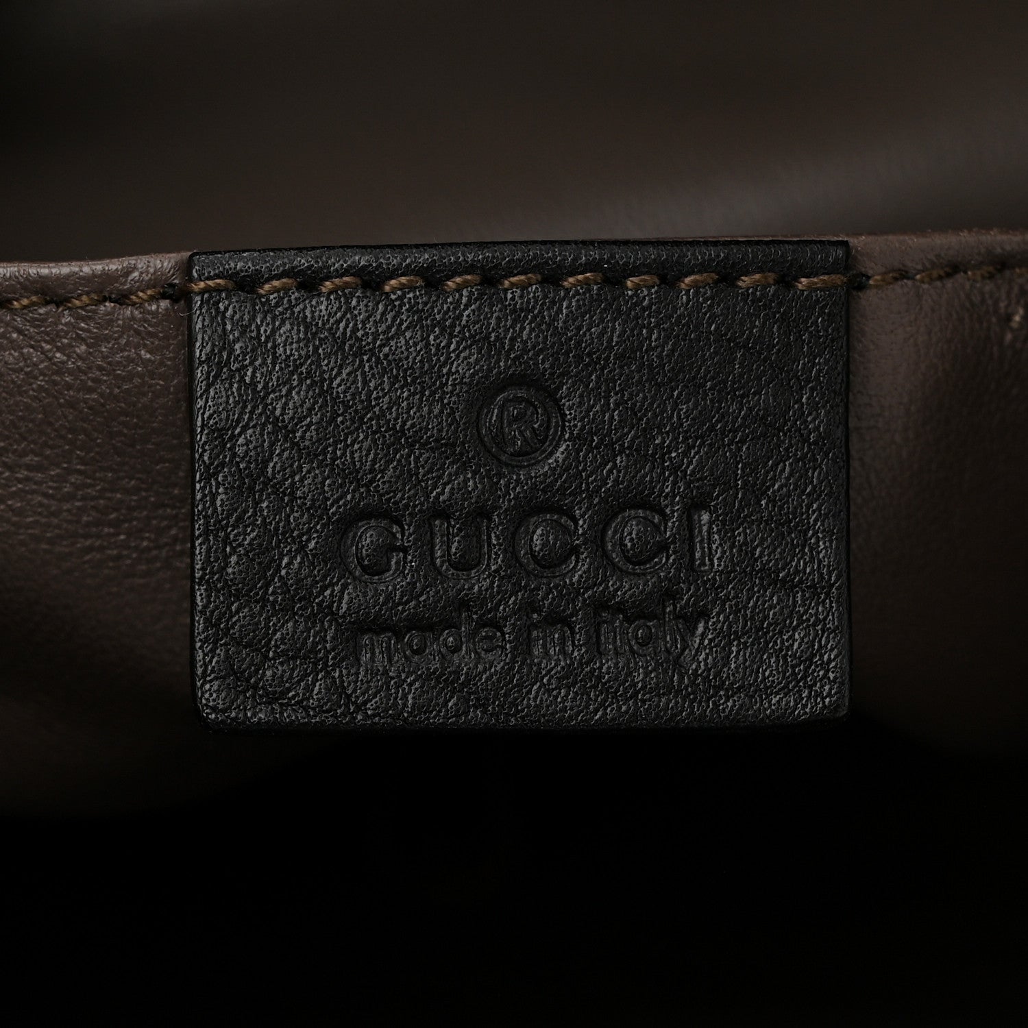 Gucci Pebbled Calfskin Miss Bamboo Bucket Bag Black 6 of 10