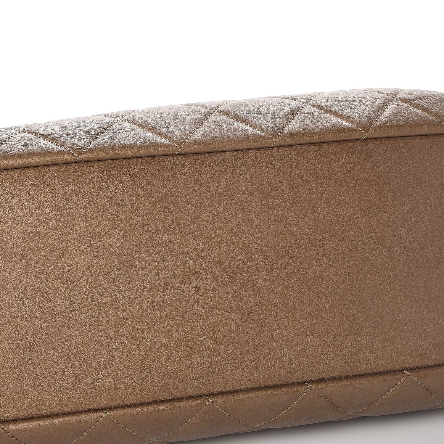 Chanel Metallic Calfskin Quilted Large CC Crown Tote Gold 8 of 9