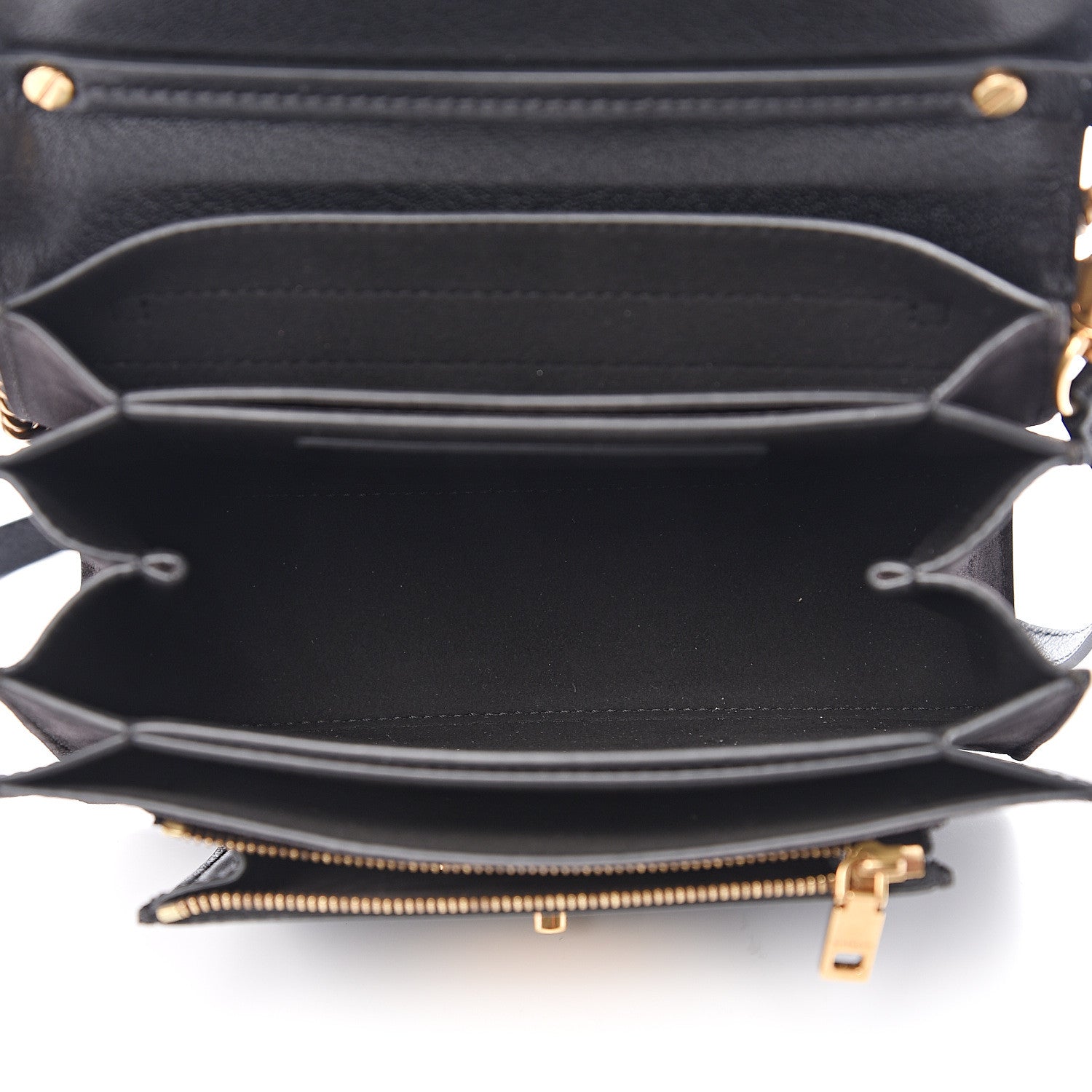 Givenchy Goatskin Small GV3 Shoulder Bag Black Grey 4 of 11