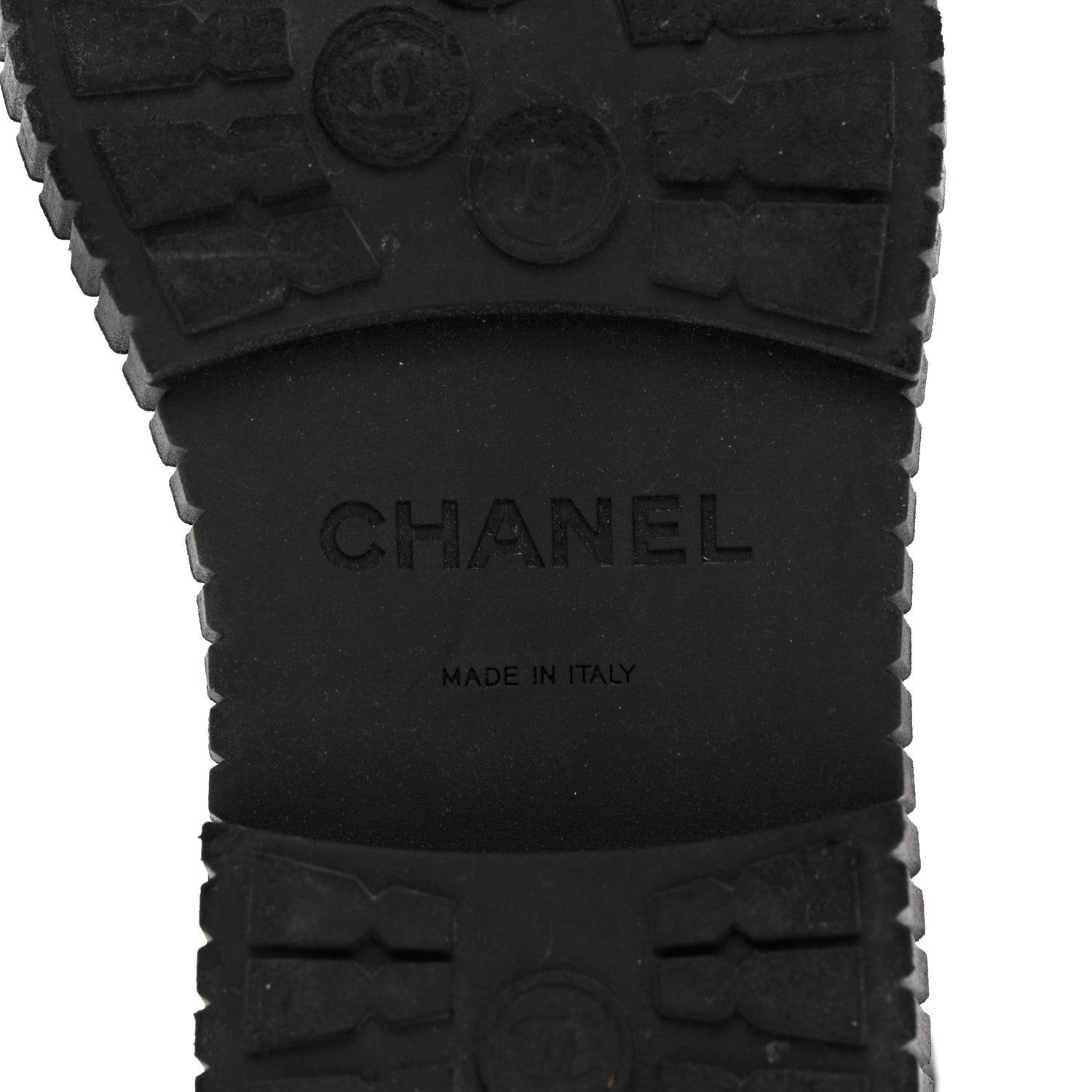 Chanel Calfskin Grosgrain Quilted Lace Up Boots 37 Black Grey 8 of 19