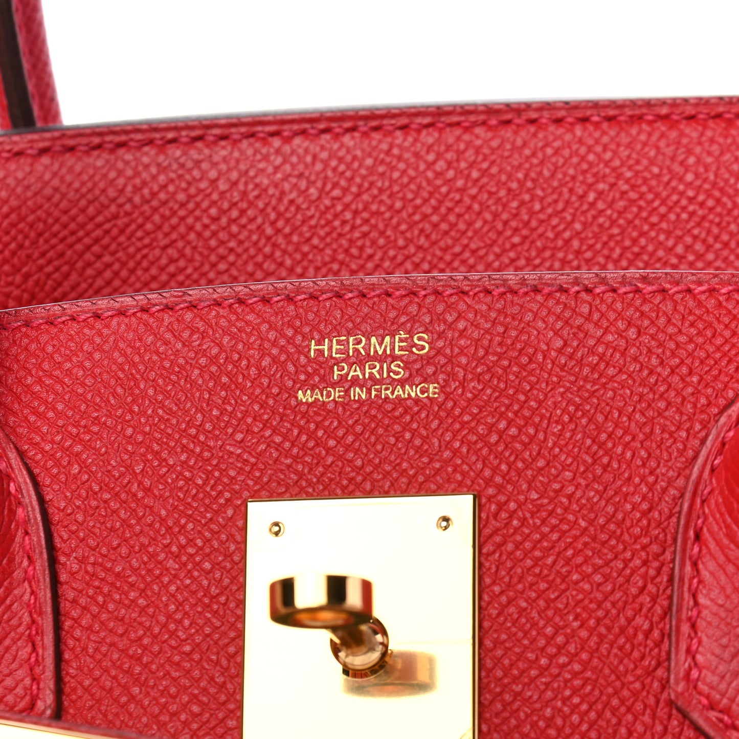 Epsom Birkin 30 Rouge Casaque