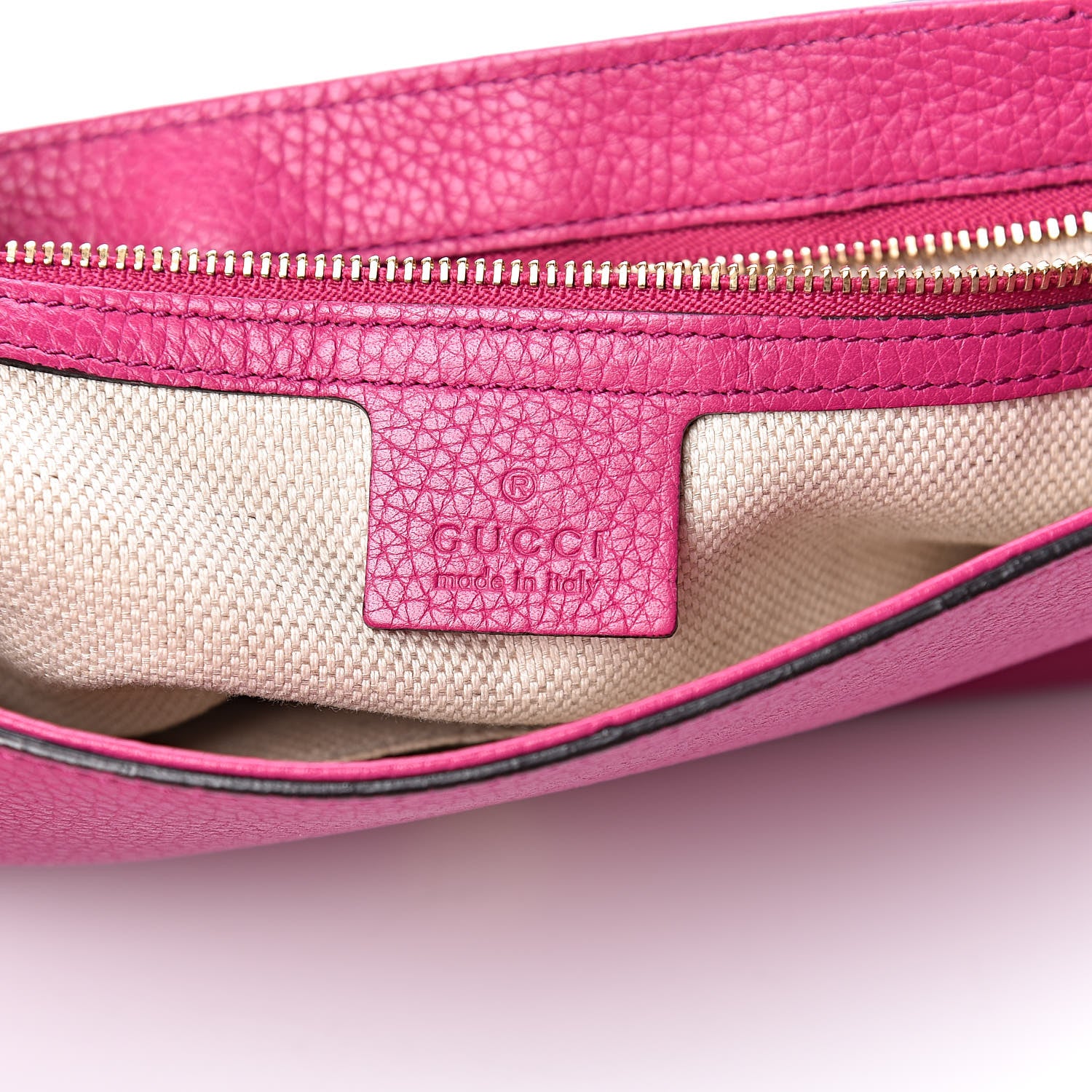 Gucci Cellarius Calfskin Medium Soho Flap Crossbody Bright Bouganville 6 of 15
