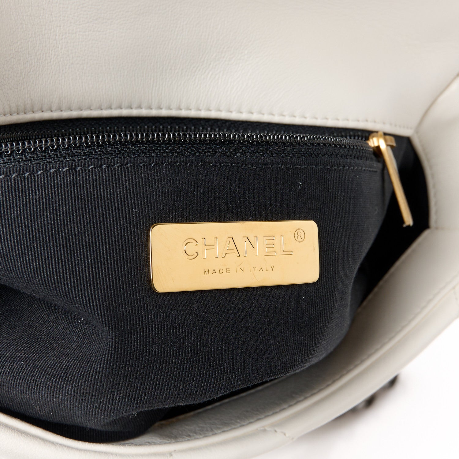 Chanel Lambskin Quilted Medium Chanel 19 Flap White 6 of 11