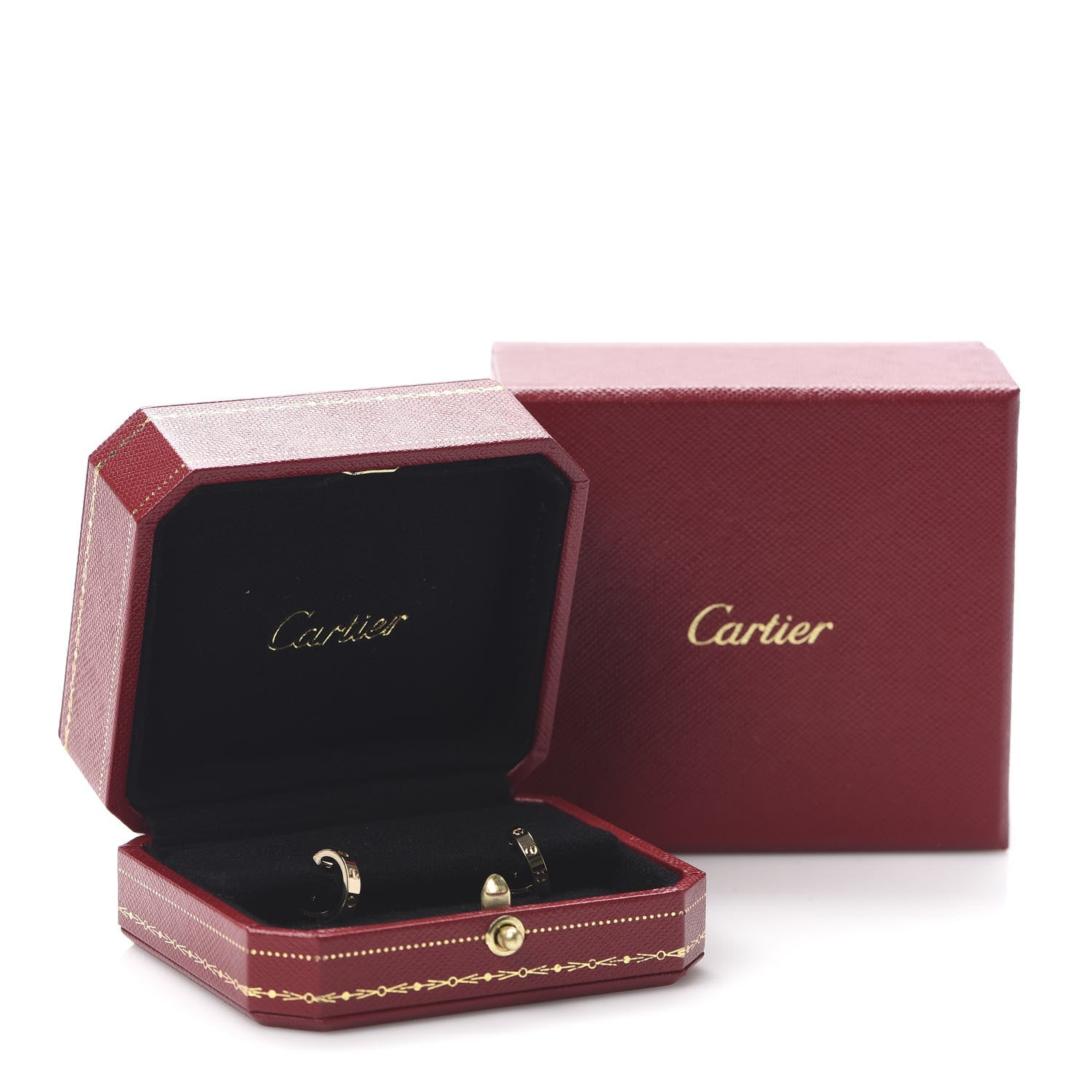 Cartier 18K Yellow Gold Small LOVE Hoop Earrings 6 of 6