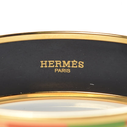 Hermes Enamel Printed Optique Chaine D'Ancre Wide Bracelet 70 4 of 6